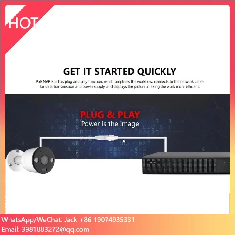 Home Security Indoor Cameras - Sistem Kamera Keamanan PoE 8CH 4K