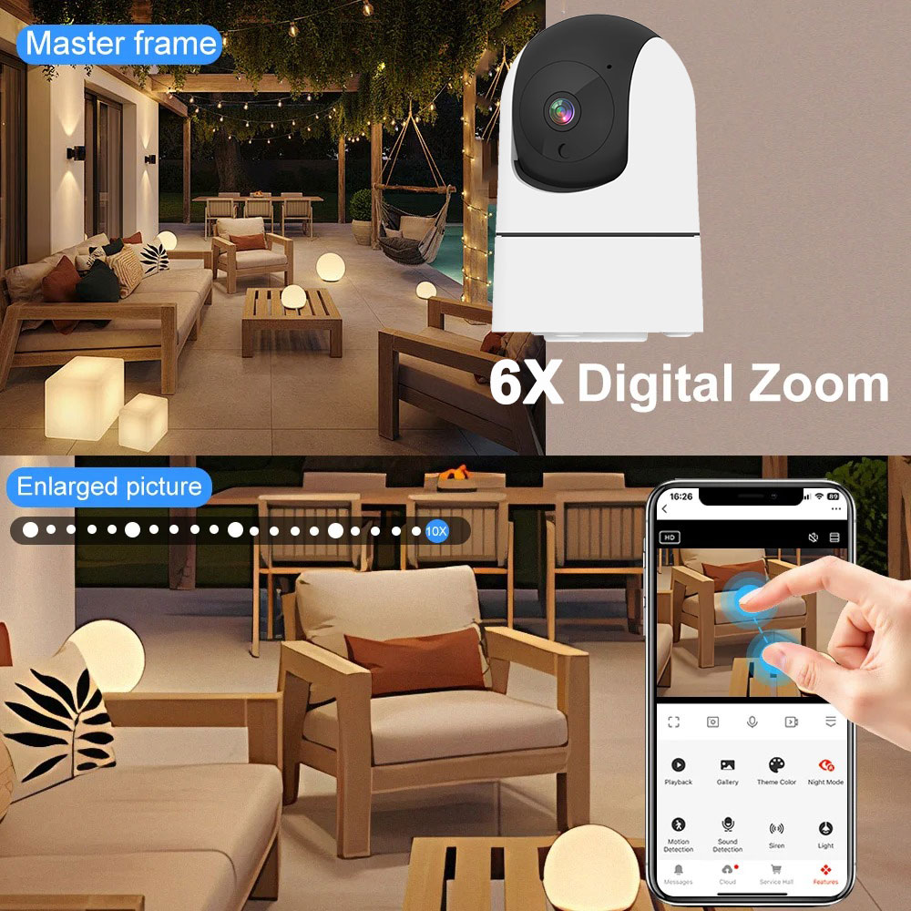 Home Security Google Camera - Kamera WiFi 6MP Tuya Smart Home