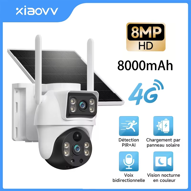 Home Security Outdoor Camera System - XIAOVV Kamera IP Luar Ruangan Tenaga