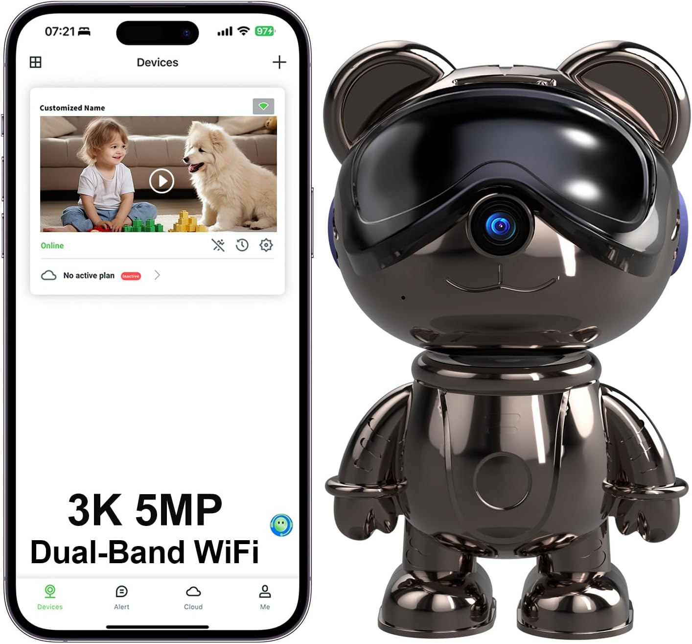 Home Security Google Camera - Kamera Keamanan WiFi Dalam Ruangan, Monitor