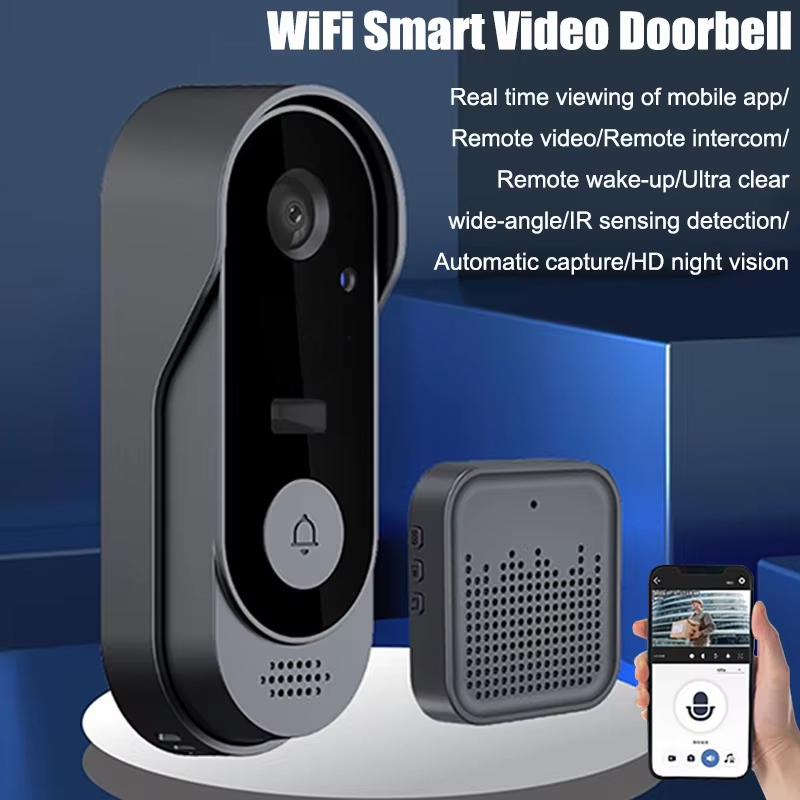 Home Security Bundle - Tuya Bel Pintu Kamera Bundel Nirkabel