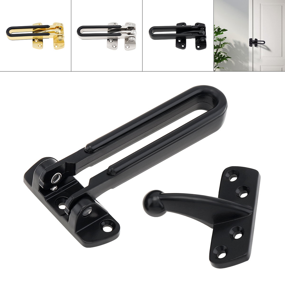 Home Security Bundle - Rantai Pintu Campuran Seng Kunci Pintu