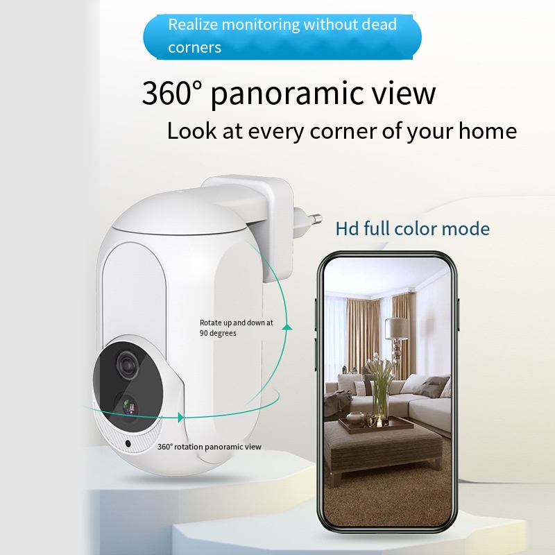 Home Security Google Camera - Kamera Wifi Tuya Wall Plug In