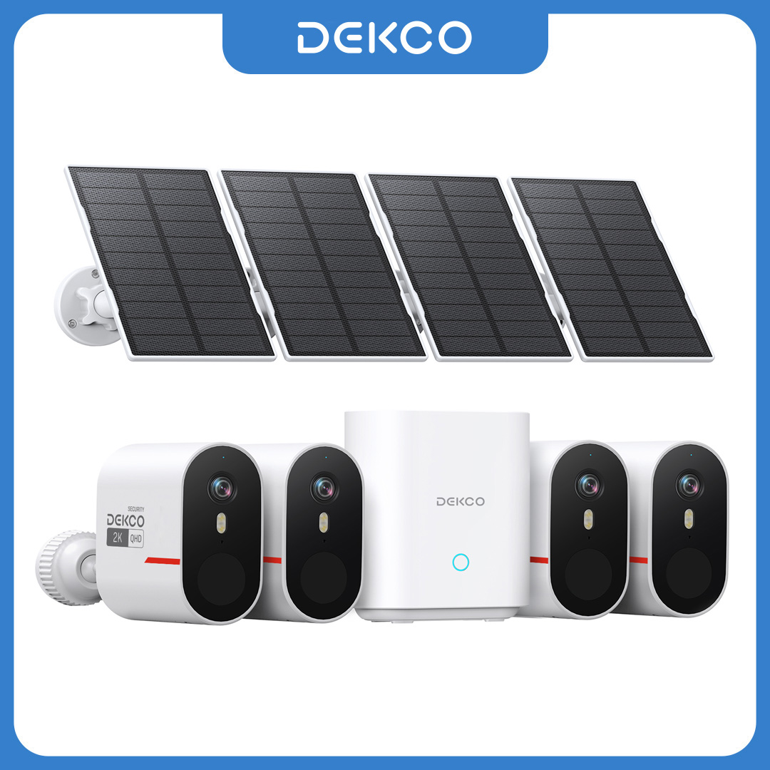 Home Security Outdoor Camera System - Sistem Kamera Surya WiFi Dekco 3MP,
