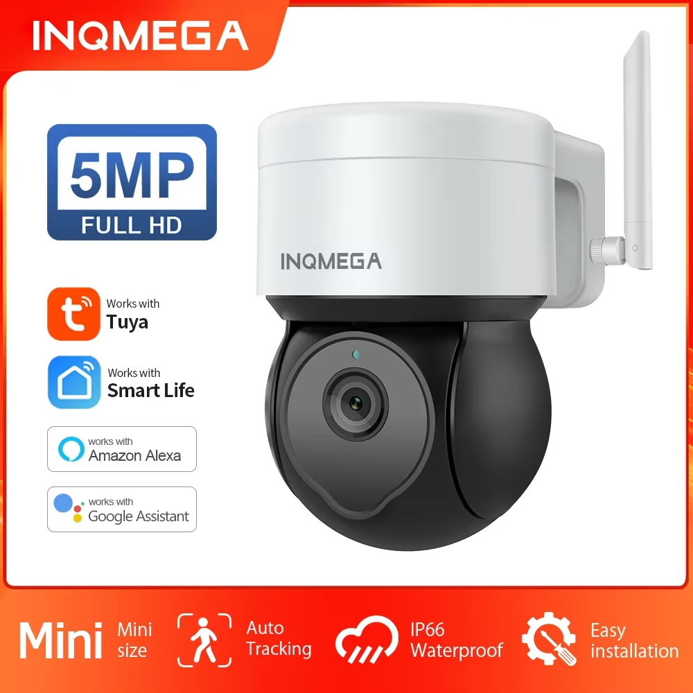 Home Security Google Camera - INQMEGA 5MP Tuya kamera PTZ luar