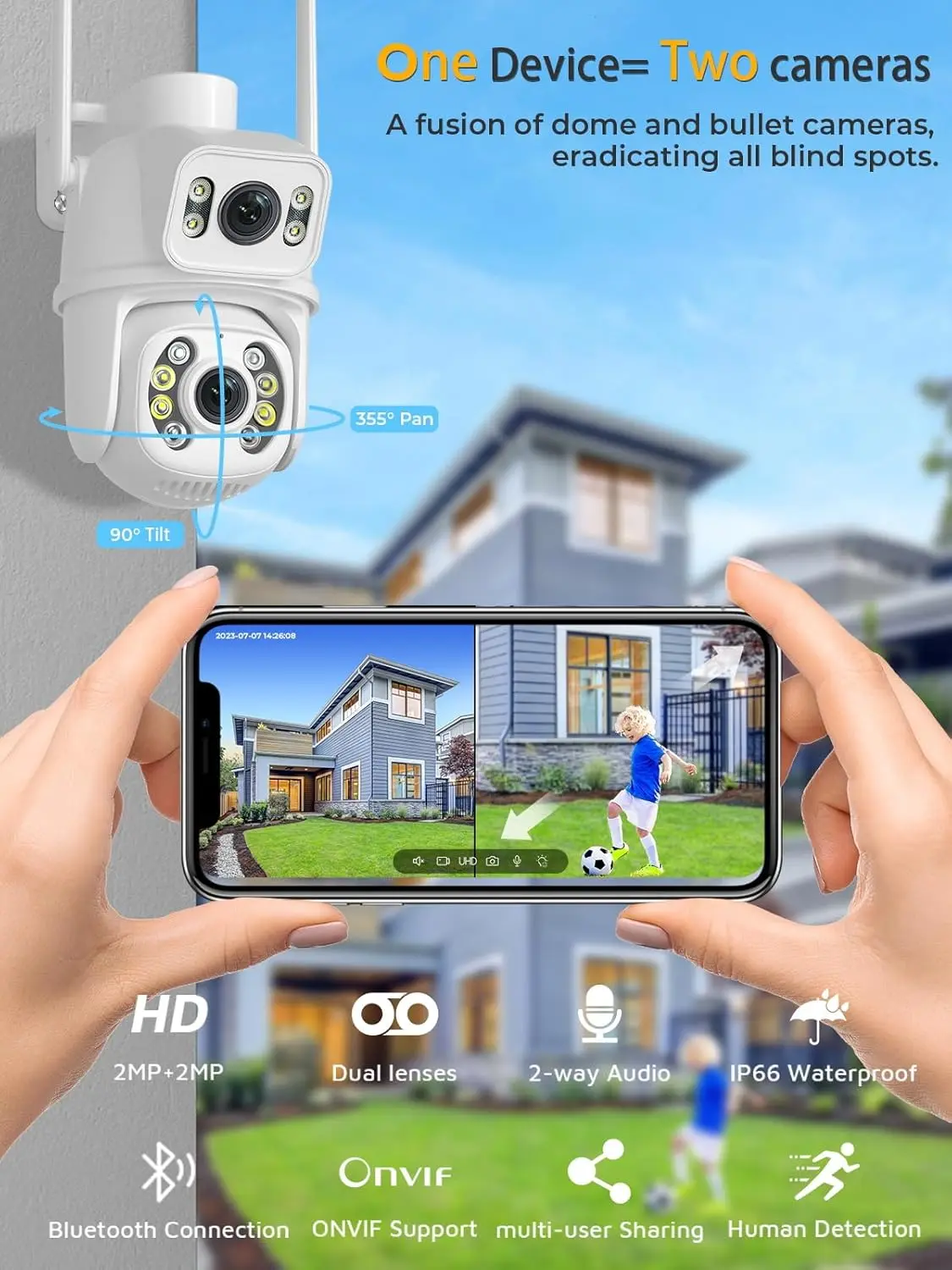 Kamera Kubah Kecepatan PTZ WiF - Home Security Google Camera ulasan dan harga