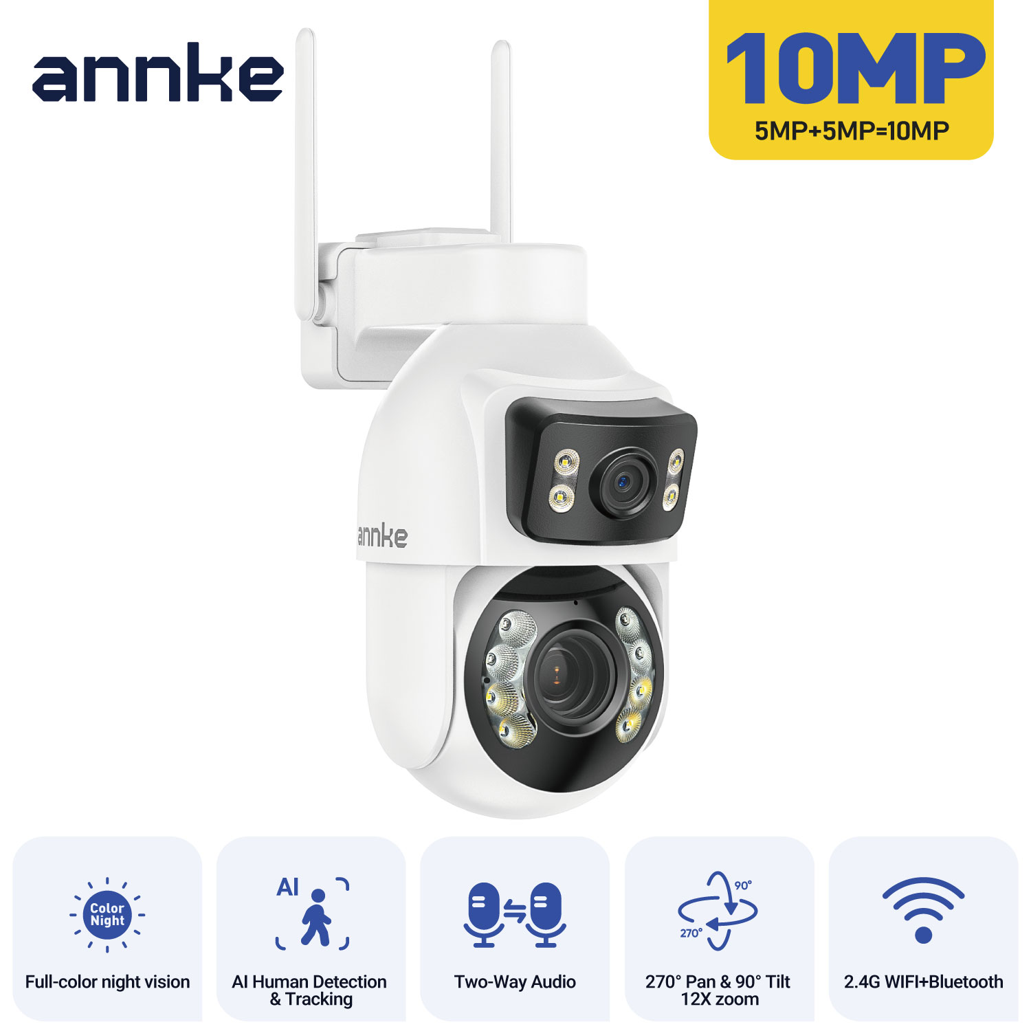 ANNKE Kamera Keamanan PTZ Lens - Home Security Google Camera ulasan dan harga