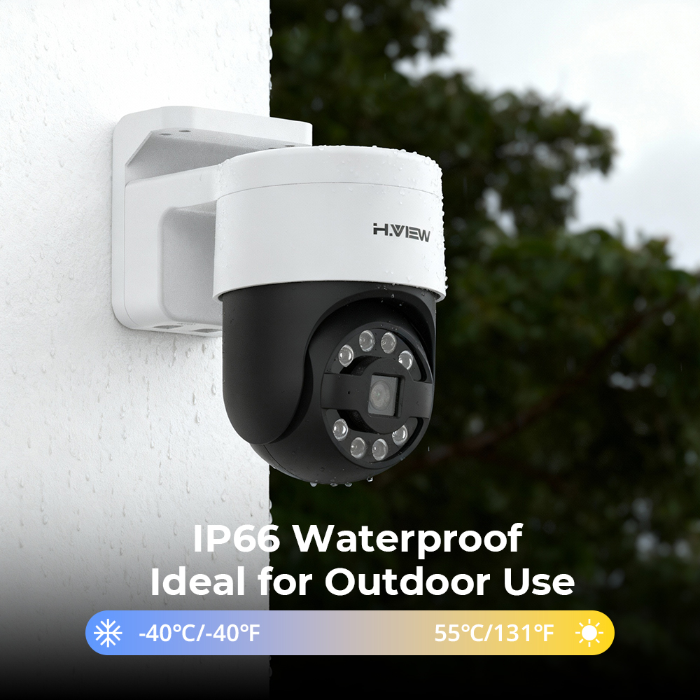 H.view 8Ch 4K 5MP 8MP sistem k - Home Security Outdoor Camera System ulasan dan harga