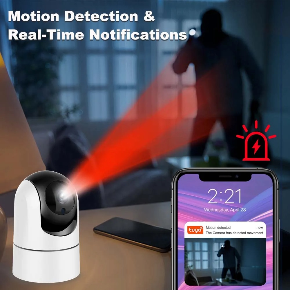 Kamera WiFi 6MP Tuya Smart Hom - Home Security Google Camera ulasan dan harga