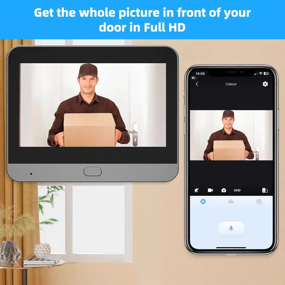 Kamera Pintu Lubang Intip Tuya - Home Security Google Camera ulasan dan harga
