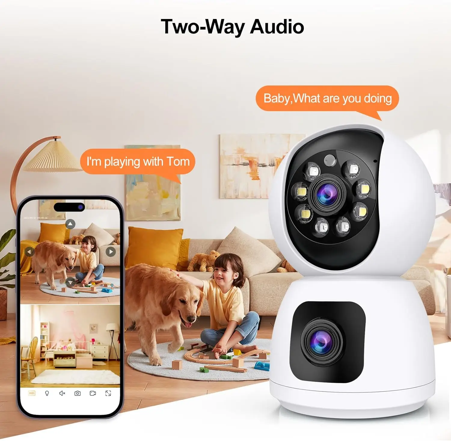 Kamera WiFi Tuya 4K 8MP HD Dal - Home Security Google Camera ulasan dan harga