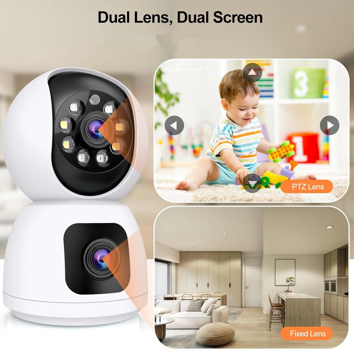 Kamera WiFi Tuya 4K 8MP HD Dal - Home Security Google Camera ulasan dan harga