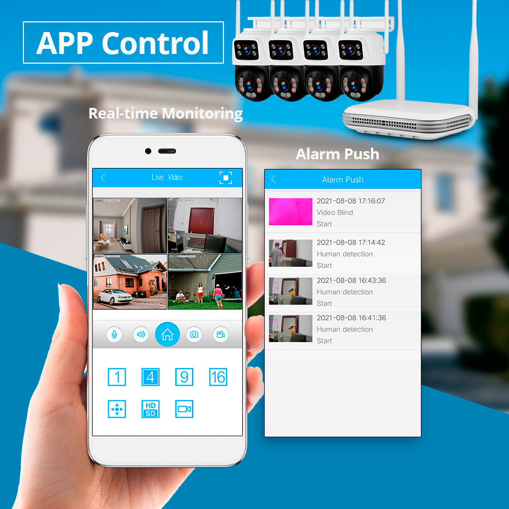 KERUI Kit kamera pengintai kea - Home Security And Camera Systems ulasan dan harga