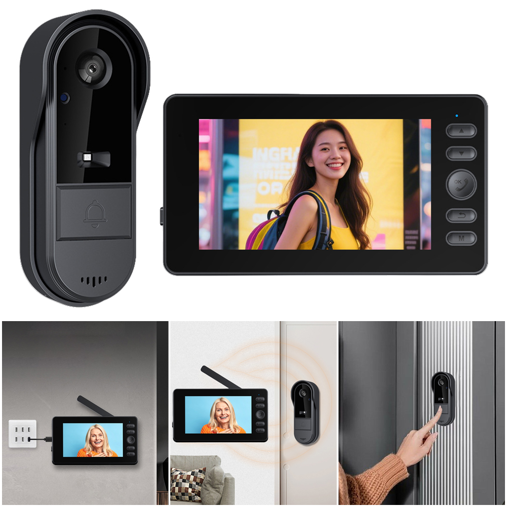 Paket Kamera Bel Pintu Video N - Home Security Bundle ulasan dan harga