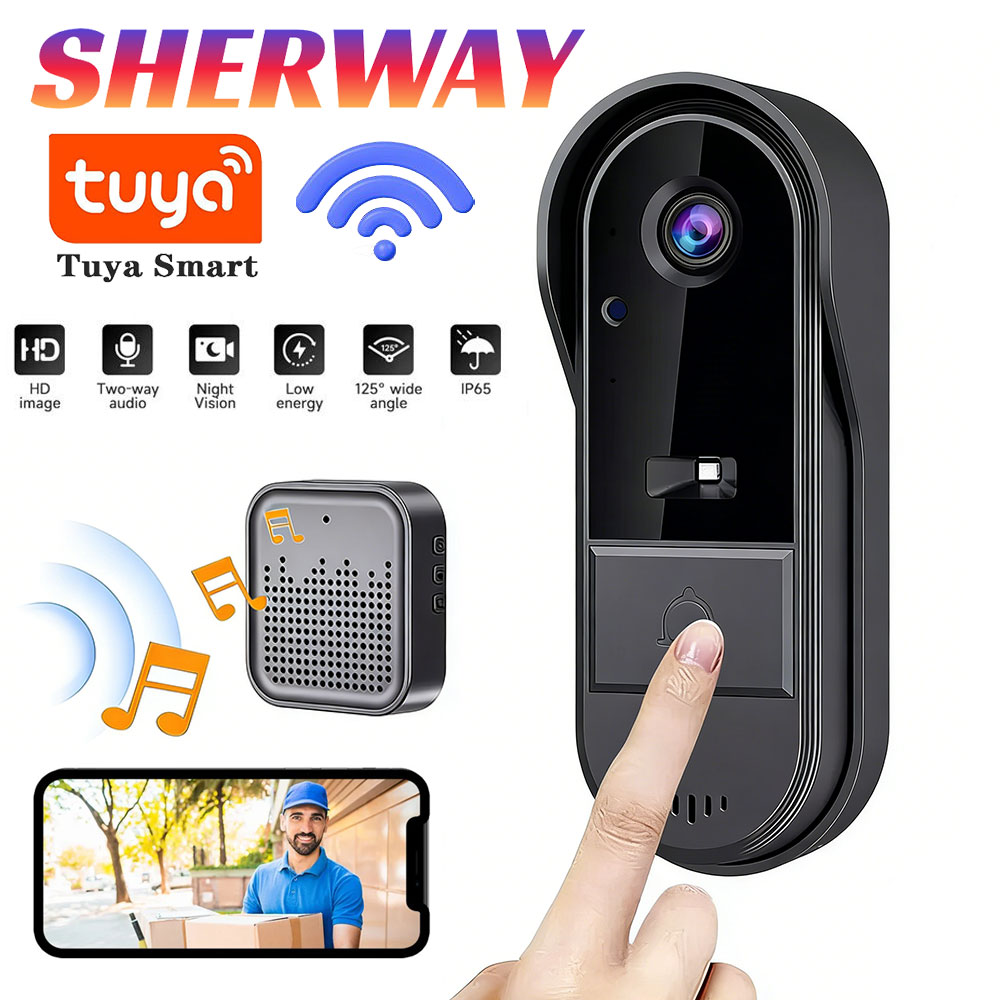 Bel Pintu Tuya dengan Kamera N - Home Security Bundle ulasan dan harga