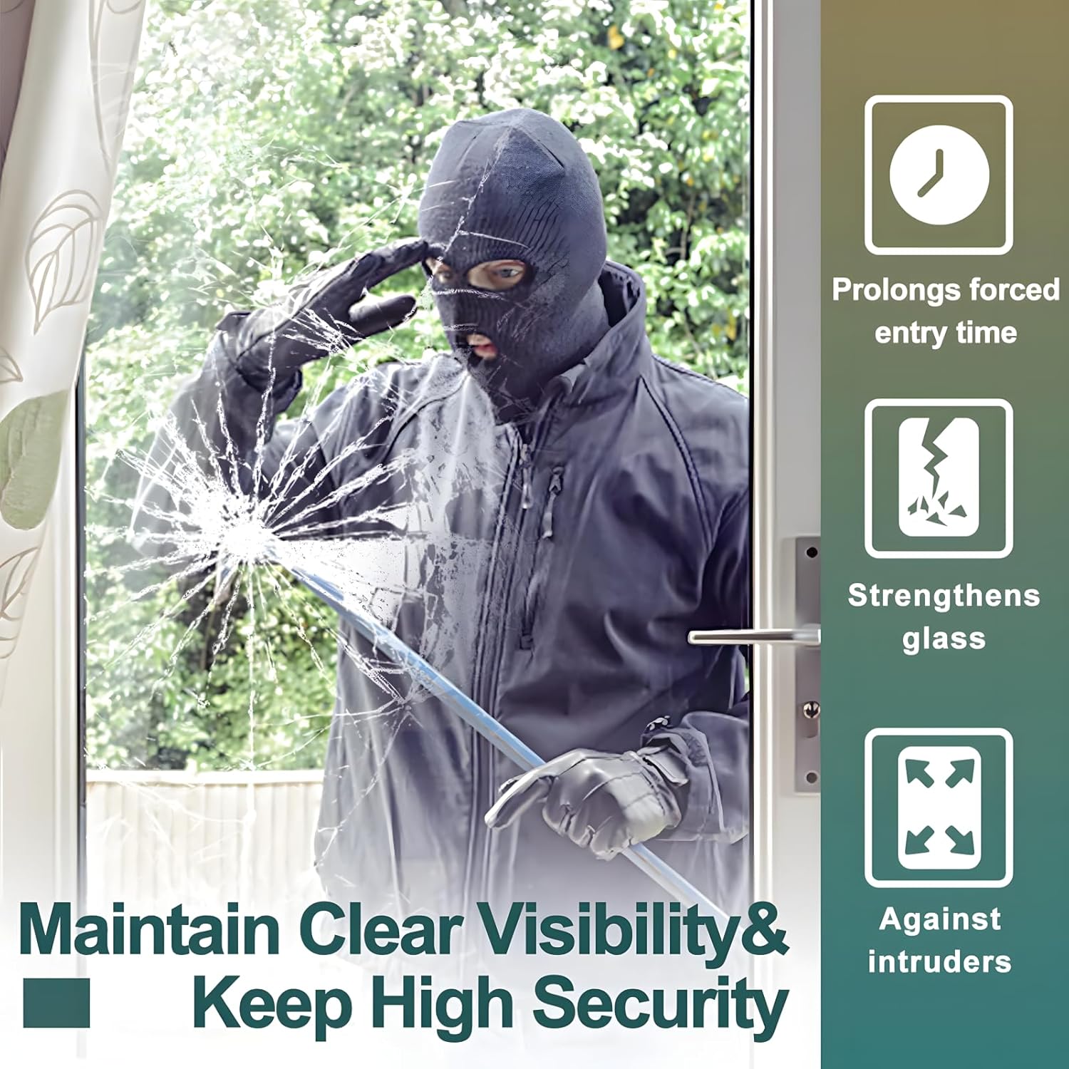 Film jendela keamanan dan keam - Home Security Film For Windows ulasan dan harga