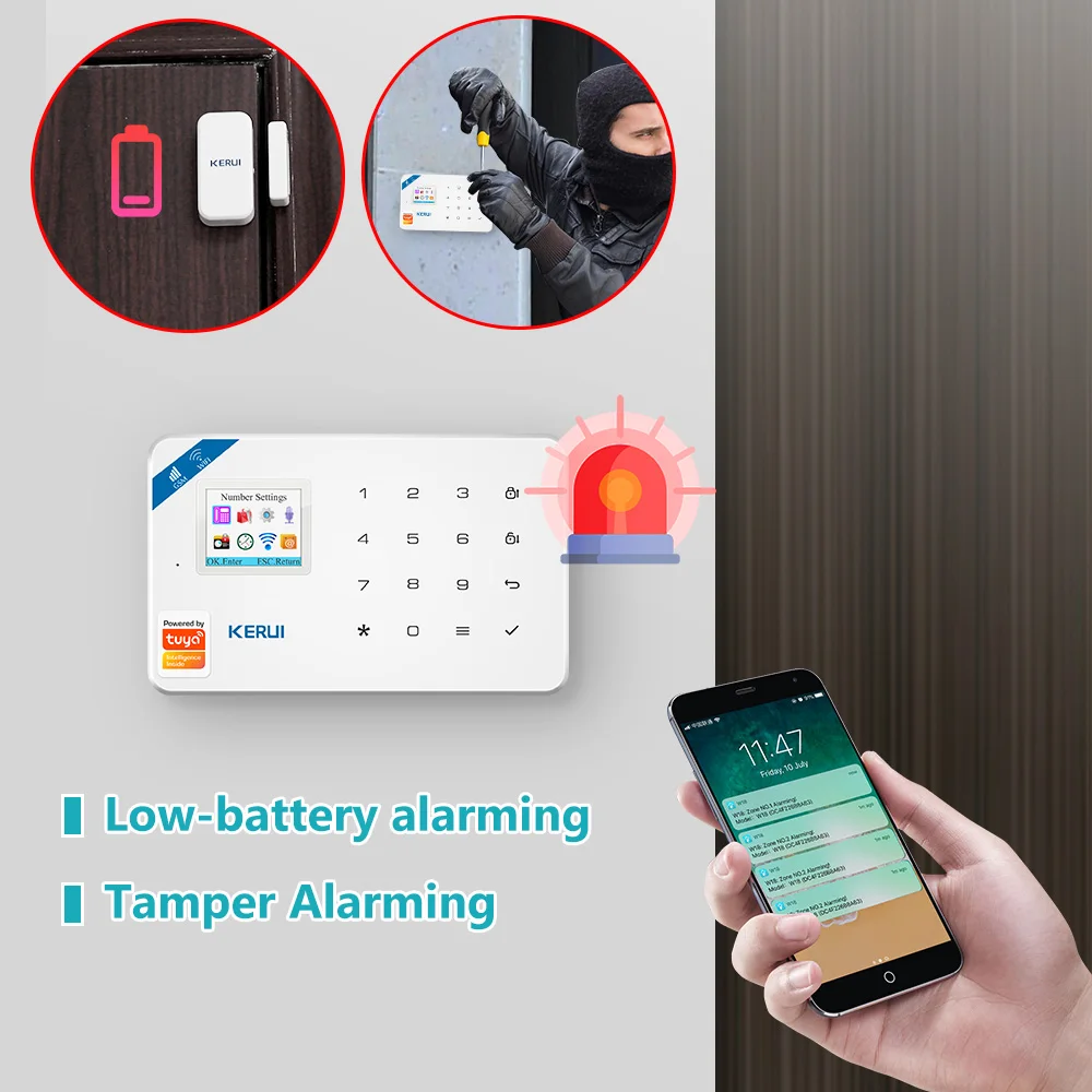 KERUI W181 Sistem Alarm Keaman - Home Security Google Camera ulasan dan harga