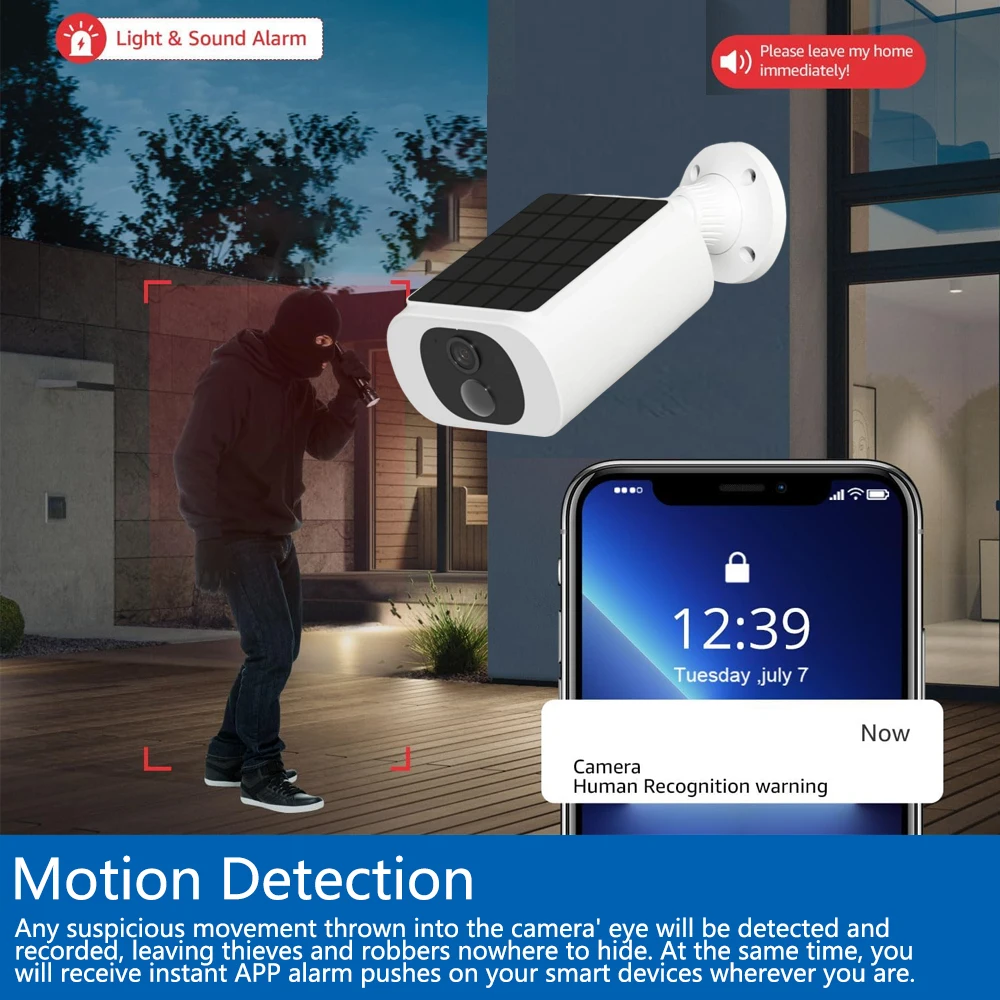 Kamera Keamanan Tenaga Surya T - Home Security Indoor Cameras ulasan dan harga