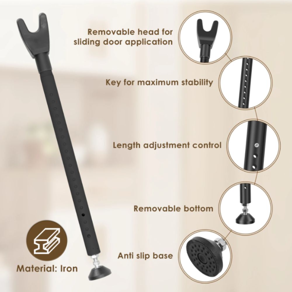 Bar Pengaman Pintu Tugas Berat - Home Security Jammers ulasan dan harga